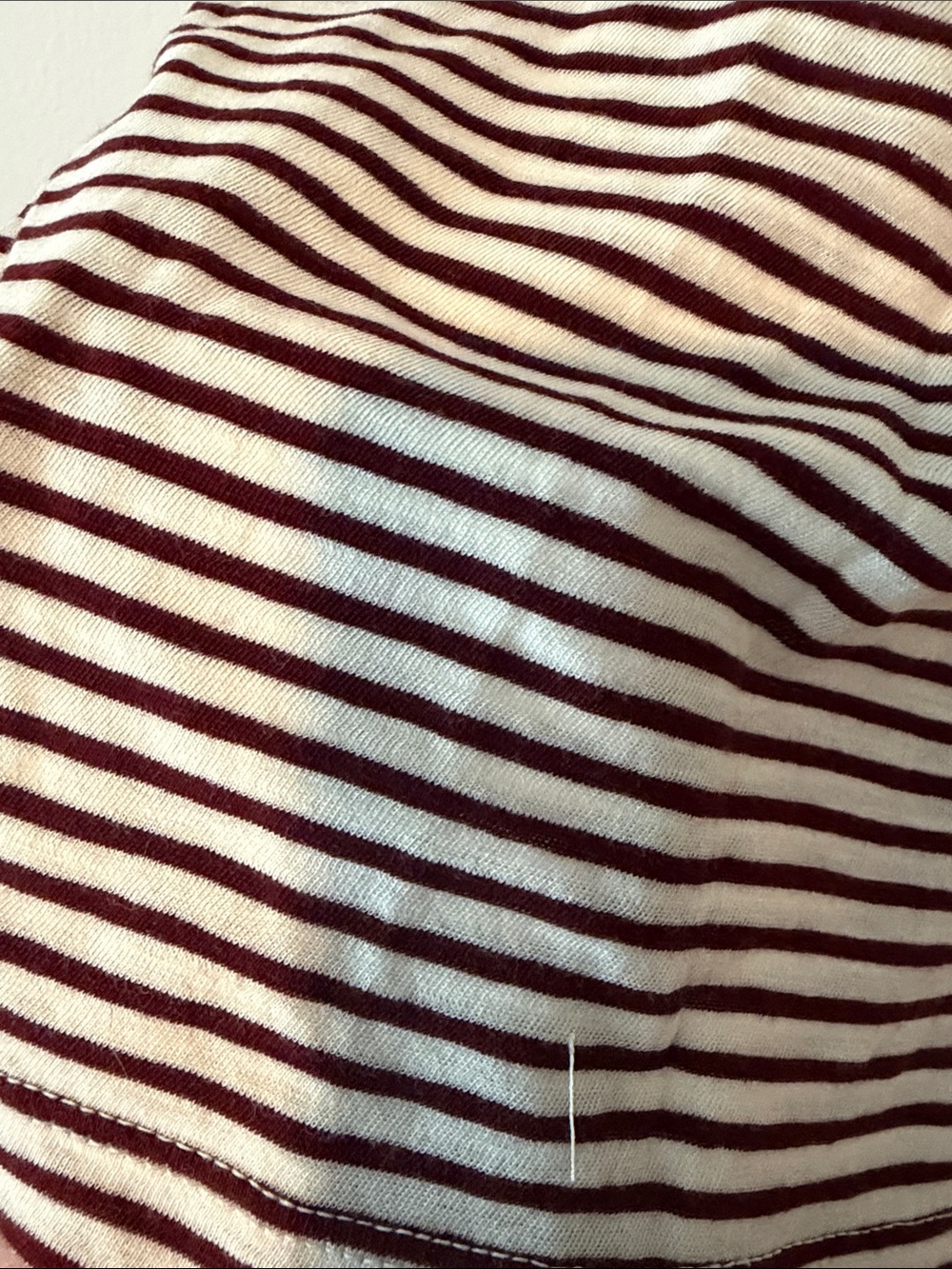 NWOT Madewell Striped V-Neck Short Sleeve Top - size M - Picture 4 of 4